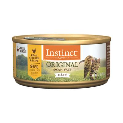 Instinct Original Grain Free Real Chicken Recipe Natural Wet Canned Cat Food, 5.5 oz., Case of 12