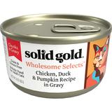 Wholesome Selects Chicken, Duck & Pumpkin in Gravy Holistic Grain Free Canned Adult Cat Food, 3 oz., Case of 12, 12 X 3 OZ