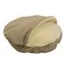 Premium Micro Suede Cozy Cave Pet Bed, 45" L X 45" W X 8" H, Piston Sand, X-Large, Brown