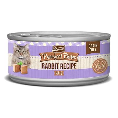 Merrick Purrfect Bistro Grain Free Rabbit Recipe Pate Wet Cat Food, 5.5 oz., Case of 24