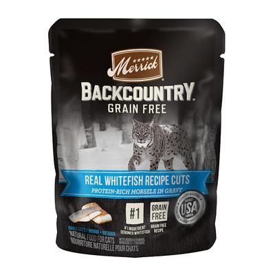Merrick Backcountry Grain Free Real Whitefish Recipe Cuts in Gravy Wet Cat Food, 3 oz., Case of 24