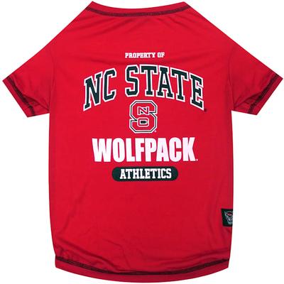 NCAA ACC T-Shirt for Dogs, Small, North Carolina State, Red