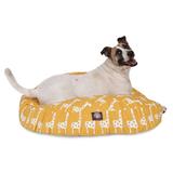 Stretch Yellow Round Pet Bed, 42" L x 42" W, Large