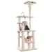 Classic Model A6501 Real Wood Cat Tree, 65" H, 30 IN, Cream