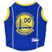 NBA Western Conference Mesh Jersey for Dogs, X-Large, Golden State Warriors, Blue