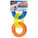 TPR 3 Ring Tug Blue/Green/Orange Dog Toy, Small, Multi-Color