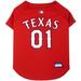 MLB American League West Jersey for Dogs, Medium, Texas Rangers, Multi-Color