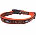 Denver Broncos NFL Dog Collar, Large, Multi-Color / Multi-Color