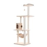 Classic Model A7005 Real Wood Cat Tree, 70" H, 34 IN, Cream
