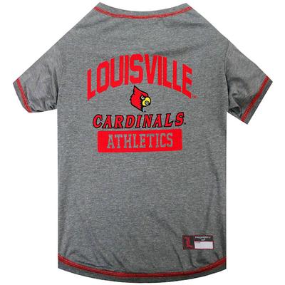 NCAA ACC T-Shirt for Dogs, X-Large, Louisville, Multi-Color