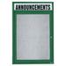 AARCO Illuminated Outdoor Enclosed Wall Mounted Bulletin Board Vinyl/Metal in White | 36 H x 24 W x 4 D in | Wayfair ODCC3624RHIBA