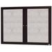AARCO Outdoor Wall Mounted Bulletin Board Cork/Metal in Gray | 48 H x 60 W x 4 D in | Wayfair ODCC4860RIBA