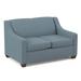 Edgecombe Furniture Phillips 52" Square Arm Loveseat w/ Reversible Cushions Other Performance Fabrics in Indigo | 34.5 H x 52 W x 36 D in | Wayfair