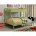 Hokku Designs Prism Twin Over Full Standard Bed Metal in Green | 59.5 H x 56.75 W x 79 D in | Wayfair E401B8A2F1534B08B8F12D8A2C90D1AA