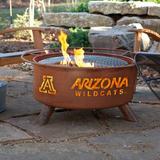 Patina Products Collegiate Series 16" H x 30" W Steel Outdoor Fire Pit w/ Lid Steel in Gray | 16 H x 30 W x 30 D in | Wayfair F401