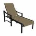 Tropitone Kenzo Reclining Chaise Lounge Metal in Black | 46 H x 29 W x 80.5 D in | Outdoor Furniture | Wayfair 381532_OBS_Gold Coast