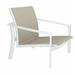 Tropitone Kor Patio Chair in White | 24.5 H x 29 W x 26.5 D in | Wayfair 891513_SNO_Sparkling Water