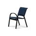 Red Barrel Studio® Hiraku Stacking Patio Dining Chair Sling in Black | 33.25 H x 23.5 W x 26 D in | Wayfair 20C13233FC01481BBBE86BEDB12D2289
