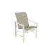 Tropitone Kenzo Patio Dining Armchair Sling in White | 35.5 H x 25.5 W x 29.75 D in | Wayfair 381537_PMT_Sparkling Water