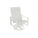 Tropitone Kenzo Swivel Patio Dining Armchair Sling in White | 41.5 H x 28.5 W x 29 D in | Wayfair 381525NT_SHL_Bogota