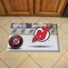 FANMATS Scraper NHL New Jersey Devils 30 in. x 19 in. Non-Slip Outdoor Door Mat Rubber in Blue/Gray | Wayfair 19156