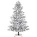 Vickerman 562772 - 9' x 58" Artificial Flocked Alder Long Needle Pine 240 Frosted White C7 LED Lights Christmas Tree (G186581LED)