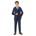 Paisley of London, Ezra Mesh Blue Page Boy Suit, Boys Slim Fit Prom Suit, Kids Formal Occasion Outfit, 8 Years