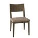 Brayden Studio® Beene Solid Wood Side Chair Wood/Upholstered in Brown | 34 H x 19.25 W x 21.5 D in | Wayfair BYST6027 42065410