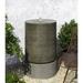 Campania International Lg Ribbed Glass Fiber Reinforced Concrete (GFRC) Cylinder Fountain | 33.5 H x 19.5 W x 19.5 D in | Wayfair GFRCFT-1107-CB