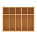 TotMate Tot Mate 10 Compartment Cubby Floor Locker 46"W Antimicrobial/Wood in Brown | 37.5 H x 46 W x 15 D in | Wayfair TM2432A.S2222