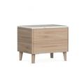 Calligaris Boston Nightstand w/ 2 Drawers Wood in Brown | 20 H x 24.12 W x 17.75 D in | Wayfair CS604602602702C02700000