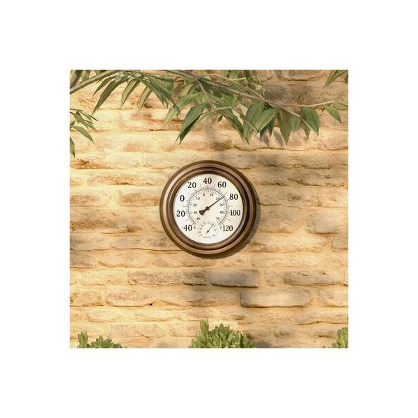 pure-garden-8-inch-wall-thermometer---decorative-indoor---outdoor-temperature---hygrometer-gauge,-steel-|-8-h-x-8-w-x-2-d-in-|-wayfair-m150252/