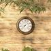 Pure Garden 8-Inch Wall Thermometer - Decorative Indoor & Outdoor Temperature & Hygrometer Gauge, Steel | 8 H x 8 W x 2 D in | Wayfair M150252