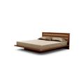 Copeland Furniture Moduluxe Solid Wood and Platform Bed Wood and /Upholstered/Microfiber/Microsuede in Black/Brown | 35 H x 78 W x 90 D in | Wayfair
