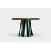 ARTLESS ARS XL Dining Table Wood/Metal in Green/Brown | 30 H x 48 W x 48 D in | Wayfair A-ARS-XL-GR-48-O
