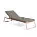 OASIQ Corail Reclining Chaise Lounge w/ Cushions Metal in Pink | 13.75 H x 27.5 W x 86.5 D in | Outdoor Furniture | Wayfair 1001110047000-LS