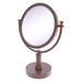 Allied Brass Vanity Top Modern & Contemporary Magnifying Make-Up Mirror Metal in Brown | 3X | Wayfair DM-4G/3X-CA