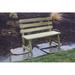 August Grove® Hurtt Traditional Garden Outdoor Bench Plastic in Brown | 34 H x 44 W x 24 D in | Wayfair 193E6BBD768B4BE1BD2AA45AC43E219E