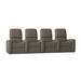 Latitude Run® Blaze XL900 Home Theater Row Seating (Row of 4) Microfiber/Microsuede in Gray | 44 H x 126 W x 40 D in | Wayfair LDER5907 45373227