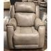 Southern Motion Safe Bet 39" Wide Leather Match Power Zero Clearance Standard Recliner Genuine Leather in Blue/Gray | 42 H x 39 W x 40 D in | Wayfair