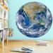Zoomie Kids 3D Globe Planet Earth Vinyl Wall Decal Canvas/Fabric/Fabric in Blue/Brown/Green | 14 H x 14 W in | Wayfair