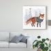 The Holiday Aisle® Cozy Woodland Animal I by Victoria Borges - Graphic Art Print on Canvas in Black | 35 H x 35 W x 2 D in | Wayfair