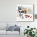 The Holiday Aisle® Christmas Chalet II by Victoria Borges - Painting Print on Canvas in Black/Gray/Red | 14 H x 14 W x 2 D in | Wayfair
