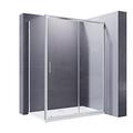 ELEGANT 1000 x 760 mm Sliding Shower Enclosure 8mm Easy Clean Glass Shower Cubicle Door + Side Panel