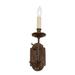 Astoria Grand Sorrells 1-Light Candle Wall Light in Brown | 11.75 H x 3.75 W x 7 D in | Wayfair 1E00F229FE924CA7AC601C4BEB3631AA