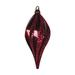 Vickerman 512821 - 12'' Burgundy Candy Glitter Swirl Drop Christmas Tree Ornament (M132665)