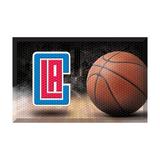 FANMATS NBA Los Angeles Clippers Ball 30 in. x 19 in. Non-Slip Outdoor Door Mat Rubber in Black/Brown/Red | Wayfair 19086