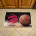 FANMATS NBA Toronto Raptors Ball 30 in. x 19 in. Non-Slip Outdoor Door Mat Rubber in Black/Brown/Red | Wayfair 19118