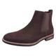Bruno Marc Men's Urban-06 Suede Leather Chelsea Ankle Boots,Size 7,DARK/BROWN,URBAN-06