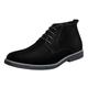 Bruno Marc Men's Chukka Black Suede Leather Chukka Desert Oxford Ankle Boots Size 8 US/ 7 UK